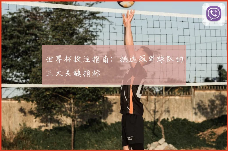 世界杯投注指南：挑选冠军球队的三大关键指标